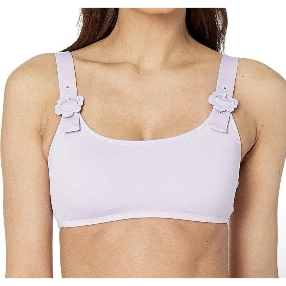 Kate Spade New York Swim Bikini Top Frozen Lilac Size L Women’s